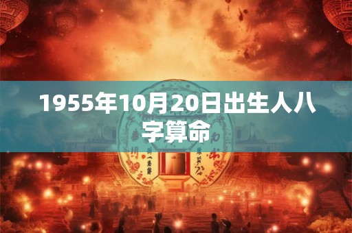 1955年10月20日出生人八字算命