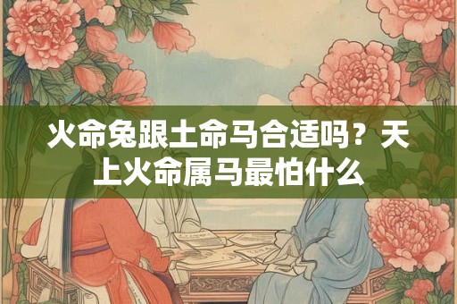 火命兔跟土命马合适吗?天上火命属马最怕什么 火命兔跟土命马合适吗?天上火命属马最怕什么