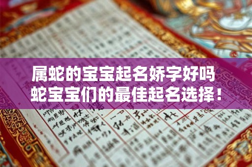 属蛇的宝宝起名娇字好吗 蛇宝宝们的最佳起名选择！