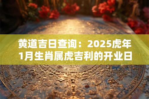 黄道吉日查询：2025虎年1月生肖属虎吉利的开业日期