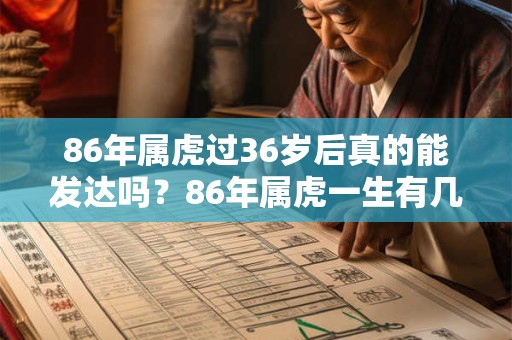 86年属虎过36岁后真的能发达吗？86年属虎一生有几段婚姻？