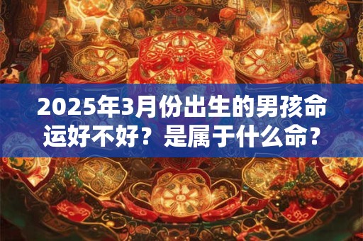 2025年3月份出生的男孩命运好不好？是属于什么命？