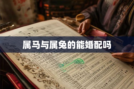 属马与属兔的能婚配吗