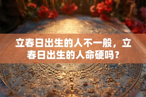 立春日出生的人不一般，立春日出生的人命硬吗？