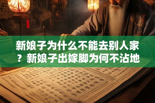 新娘子为什么不能去别人家？新娘子出嫁脚为何不沾地？