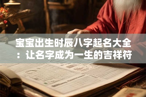 宝宝出生时辰八字起名大全：让名字成为一生的吉祥符