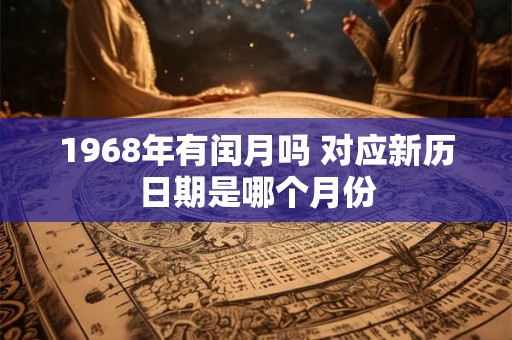 1968年有闰月吗 对应新历日期是哪个月份