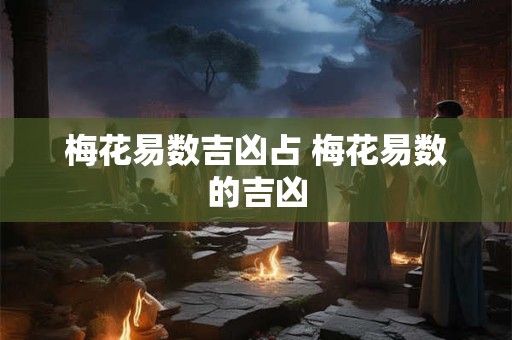 梅花易数吉凶占 梅花易数的吉凶