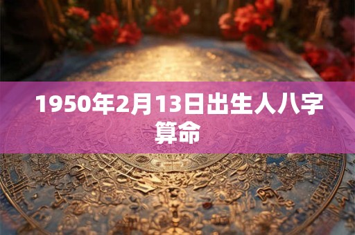 1950年2月13日出生人八字算命