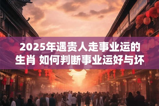 2025年遇贵人走事业运的生肖 如何判断事业运好与坏