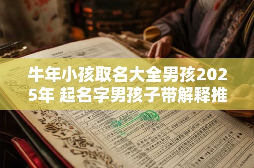 牛年小孩取名大全男孩2025年 起名字男孩子带解释推荐