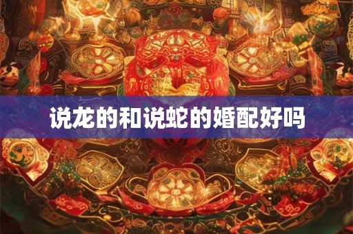 说龙的和说蛇的婚配好吗