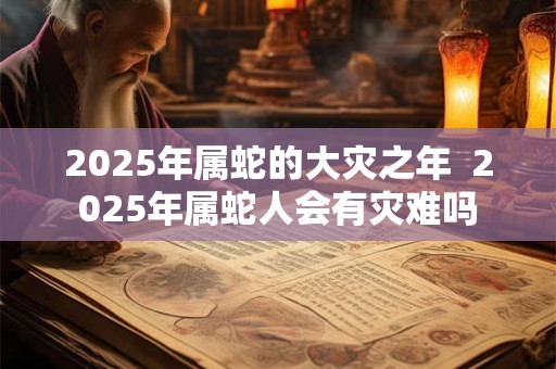 2025年属蛇的大灾之年 2025年属蛇人会有灾难吗 2025年属蛇的大灾之年 2025年属蛇人会有灾难吗
