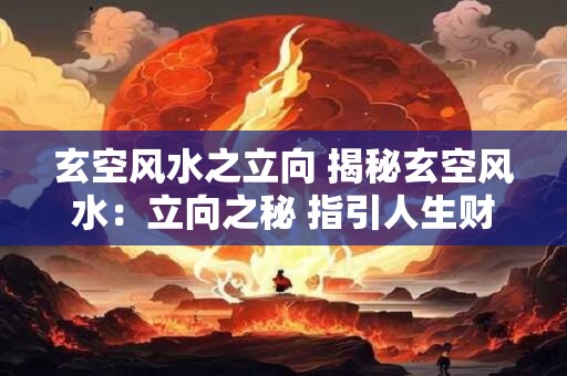 玄空风水之立向 揭秘玄空风水：立向之秘 指引人生财运
