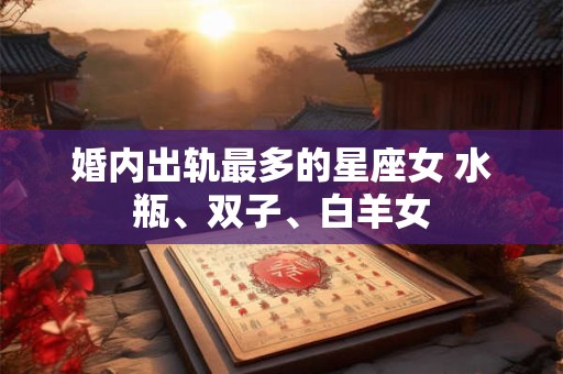 婚内出轨最多的星座女 水瓶、双子、白羊女