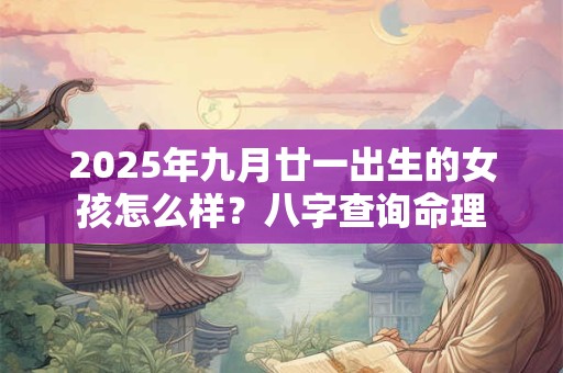 2025年九月廿一出生的女孩怎么样？八字查询命理