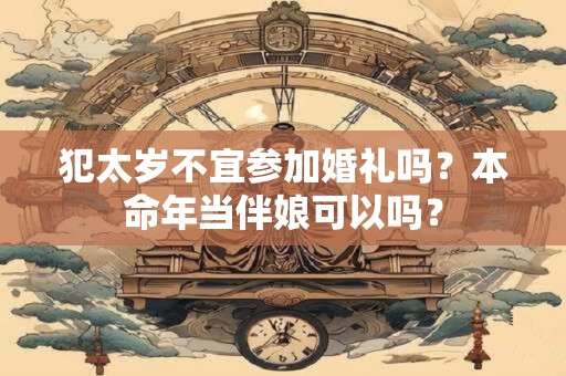 犯太岁不宜参加婚礼吗？本命年当伴娘可以吗？