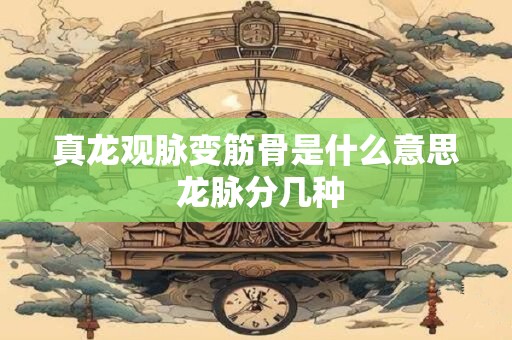 真龙观脉变筋骨是什么意思 龙脉分几种 真龙观脉变筋骨是什么意思 龙脉分几种