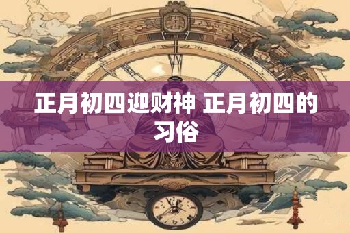正月初四迎财神 正月初四的习俗