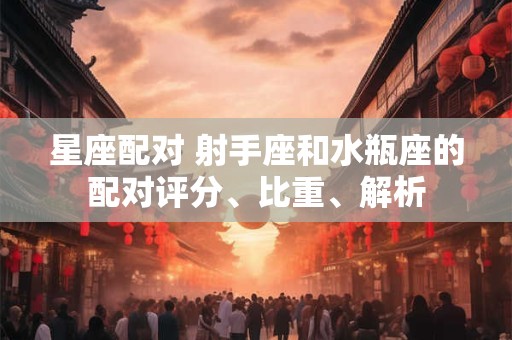 星座配对 射手座和水瓶座的配对评分、比重、解析