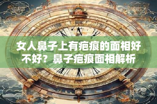 女人鼻子上有疤痕的面相好不好？鼻子疤痕面相解析