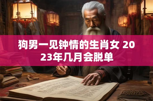 狗男一见钟情的生肖女 2023年几月会脱单