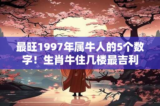 最旺1997年属牛人的5个数字！生肖牛住几楼最吉利