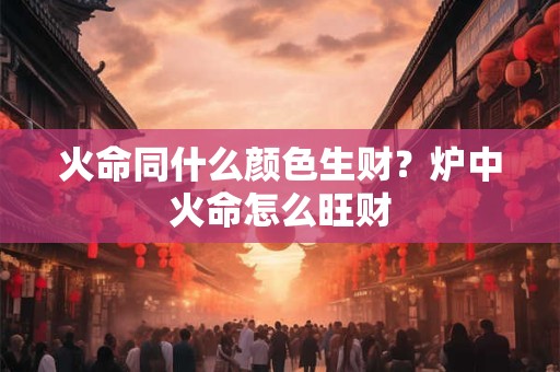 火命同什么颜色生财?炉中火命怎么旺财 火命同什么颜色生财?炉中火命怎么旺财