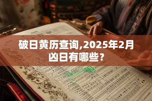 破日黄历查询,2025年2月凶日有哪些？