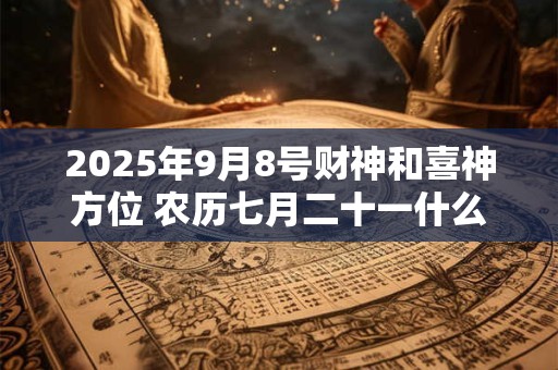 2025年9月8号财神和喜神方位 农历七月二十一什么时辰吉