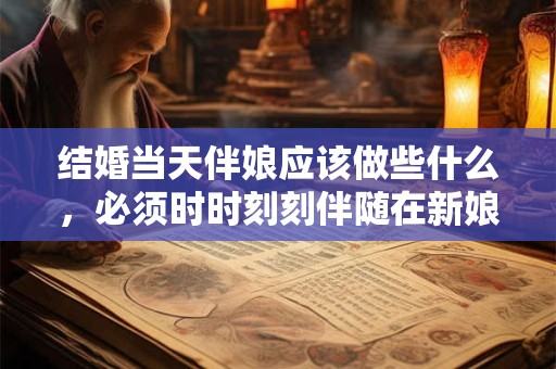 结婚当天伴娘应该做些什么，必须时时刻刻伴随在新娘旁边