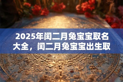 2025年闰二月兔宝宝取名大全，闰二月兔宝宝出生取名技巧