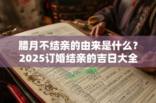 腊月不结亲的由来是什么？2025订婚结亲的吉日大全
