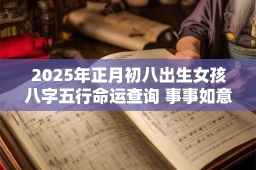 2025年正月初八出生女孩八字五行命运查询 事事如意财运亨通