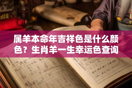 属羊本命年吉祥色是什么颜色？生肖羊一生幸运色查询