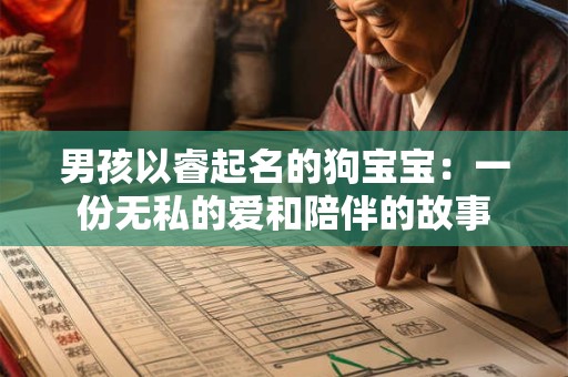 男孩以睿起名的狗宝宝：一份无私的爱和陪伴的故事