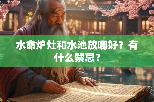水命炉灶和水池放哪好？有什么禁忌？