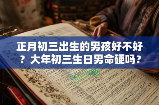 正月初三出生的男孩好不好？大年初三生日男命硬吗？