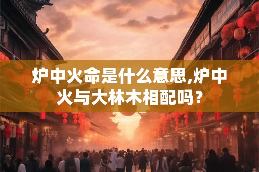 炉中火命是什么意思,炉中火与大林木相配吗？