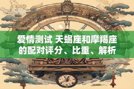 爱情测试 天蝎座和摩羯座的配对评分、比重、解析
