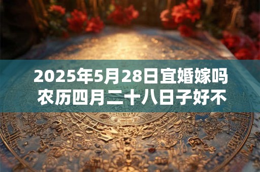 2025年5月28日宜婚嫁吗 农历四月二十八日子好不好