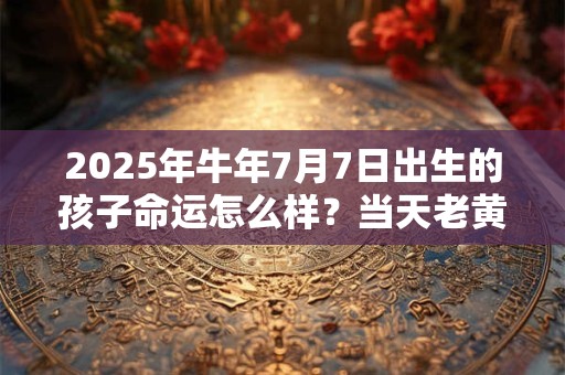 2025年牛年7月7日出生的孩子命运怎么样？当天老黄历查询