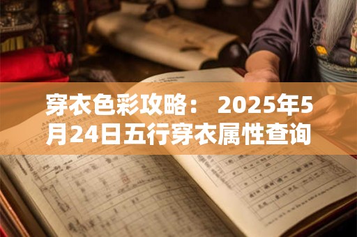 穿衣色彩攻略： 2025年5月24日五行穿衣属性查询