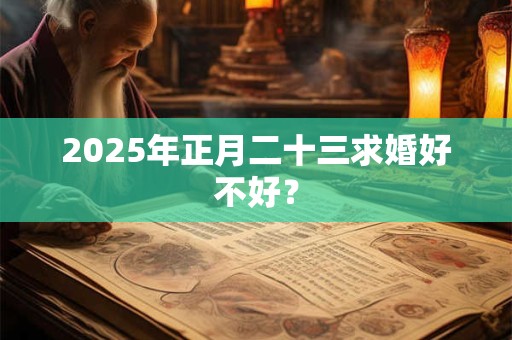 2025年正月二十三求婚好不好？