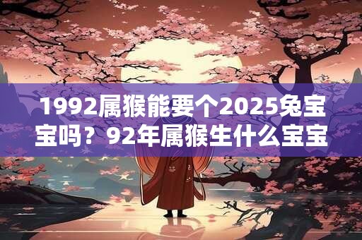 1992属猴能要个2025兔宝宝吗？92年属猴生什么宝宝最好？