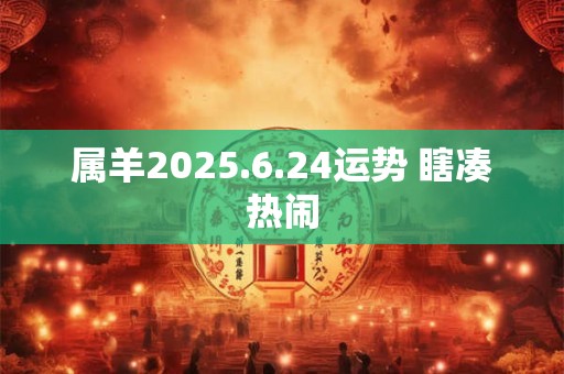 属羊2025.6.24运势 瞎凑热闹