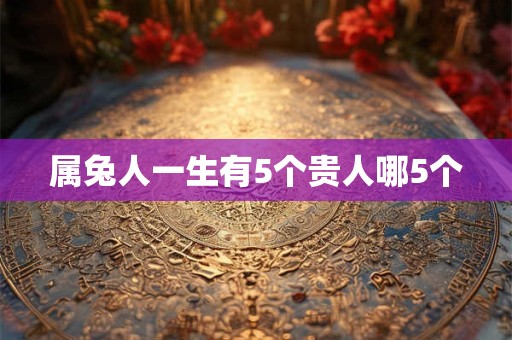 属兔人一生有5个贵人哪5个