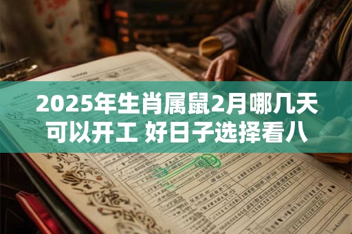 2025年生肖属鼠2月哪几天可以开工 好日子选择看八字