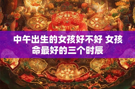中午出生的女孩好不好 女孩命最好的三个时辰