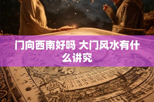门向西南好吗 大门风水有什么讲究